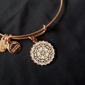 Alex And Ani Hearts Rose Gold  / Copper Bangle  Self Love  389